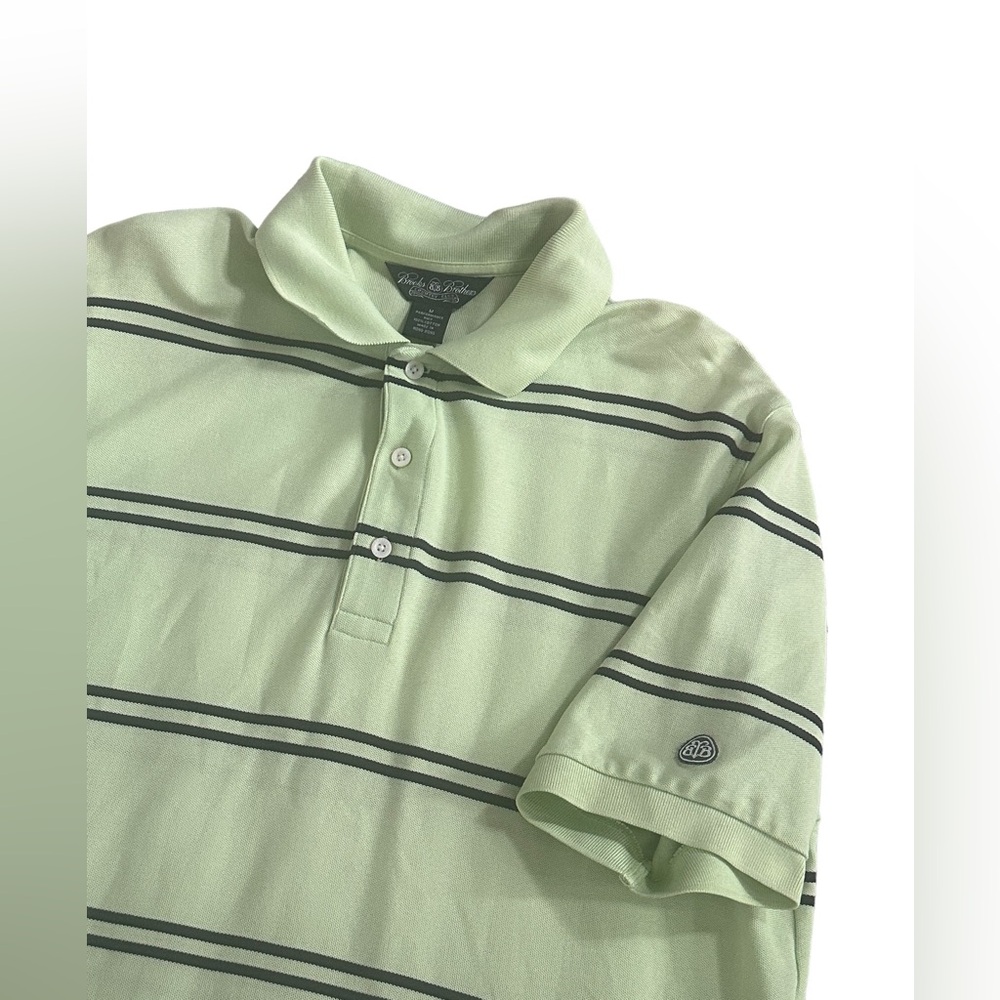 Men’s Brooks Brothers Performance Knit Arm Logo Polo Shirt Medium